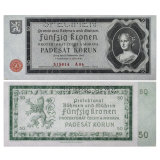 50 korun 1940 - perforovaná -