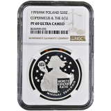 20 złotych Mikołaj Kopernik 1995 NGC PF 69