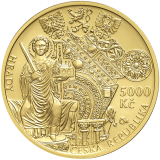 Zlatá mince 5000 Kč 2020 Bečov nad Teplou - běžná kvalita