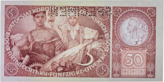 Československá bankovka 50 korun 1929