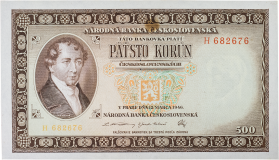500 korun 1946 - perforovaná -