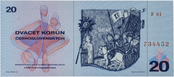 Československá bankovka 20 korun 1970