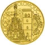 Pamětní zlatá mince 5000 Kč 2024 Město Olomouc běžná kvalita