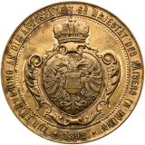 Mosazná medaile 1892 - Návštěva císaře v Brně