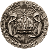 Mosazná medaile 1915 - F.J.I. a arcivévoda Karel
